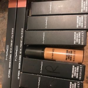 Mac long wear concealers gently used+2 lip pencils